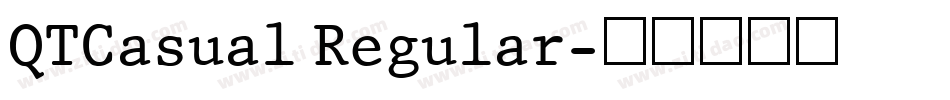 QTCasual Regular字体转换